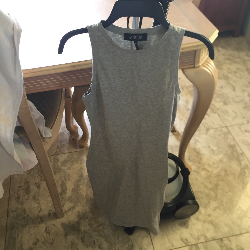Gray bodycon Energie dress